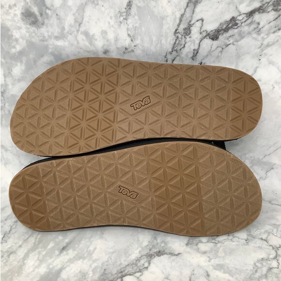 Teva Mens 11 Black Original Sandals Revive Ankle Strap Outdoor Beach 80s BR24-1 - Picture 9 of 10